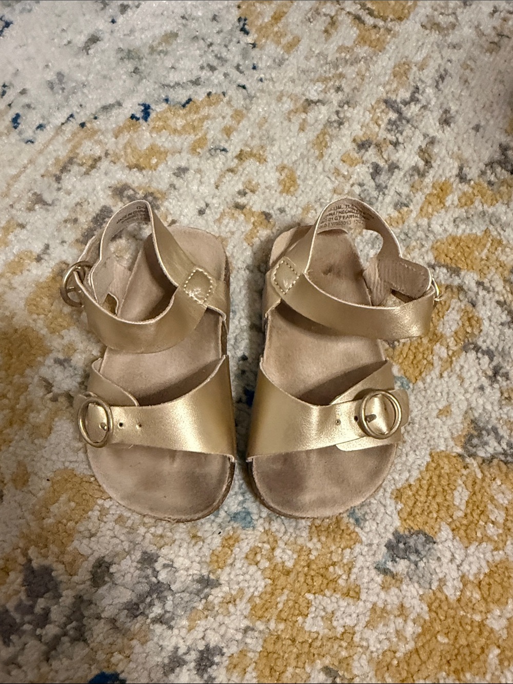 Old Navy infant Gold Buckle Sandals